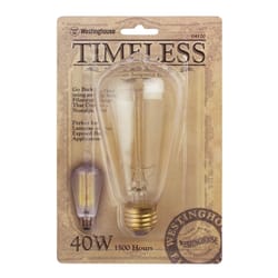 Westinghouse 40 W ST20 Decorative Incandescent Bulb E26 (Medium) White 1 pk