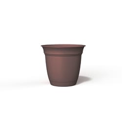 HC Companies Eclipse 9 in. H X 10 in. D Plastic Classic Planter Chocolate