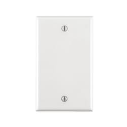 Leviton Smooth White 1 gang Nylon Blank Wall Plate 1 pk