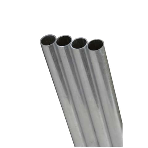 K&S 1/8 in. D X 1 ft. L Round Aluminum Tube