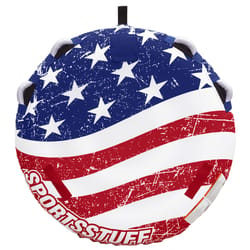 Airhead Sportsstuff Nylon Inflatable Multicolored Stars & Stripes Towable Tube 57 in. W X 57 in. L