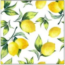 Magic Cover 45 ft. L X 54 in. W Multicolored Lemons Non-Adhesive Flannel Back Vinyl Roll