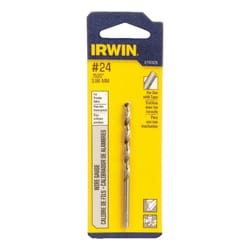 Irwin #24 X 3-1/8 in. L High Speed Steel Wire Gauge Bit Straight Shank 1 pc