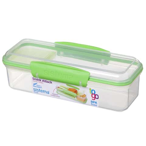 Sistema Snack Attack To Go, 2 Pack - Travel Size Containers - BPA