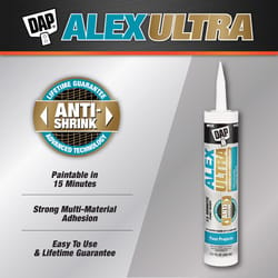 DAP Alex Ultra White Elastomeric Acrylic Latex All Purpose Waterproof Sealant 10.1 oz