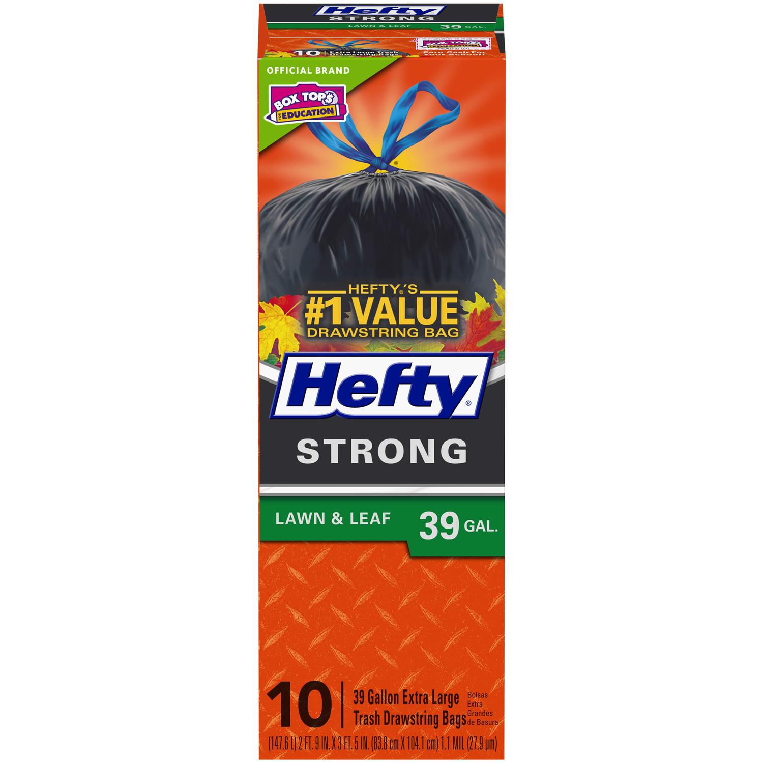 00E81420 Hefty Cinch Sak 39 gal Lawn & Leaf Bags Drawstring sku 00E81420