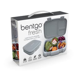 Bentgo fresh 39.8 oz Gray Clip It Lunch Cube 1 pk