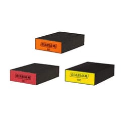 Diablo 4 in. L X 2-1/2 in. W X 1 in. Assorted Grit Assorted Block Sanding Sponge