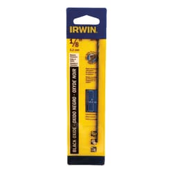 Irwin 1/8 in. X 6 in. L High Speed Steel Split Point Drill Bit Straight Shank 1 pc