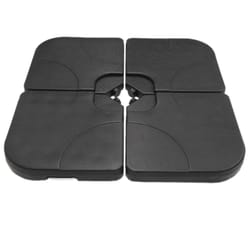 Hiland Cantilever Black Square Plastic Umbrella Base