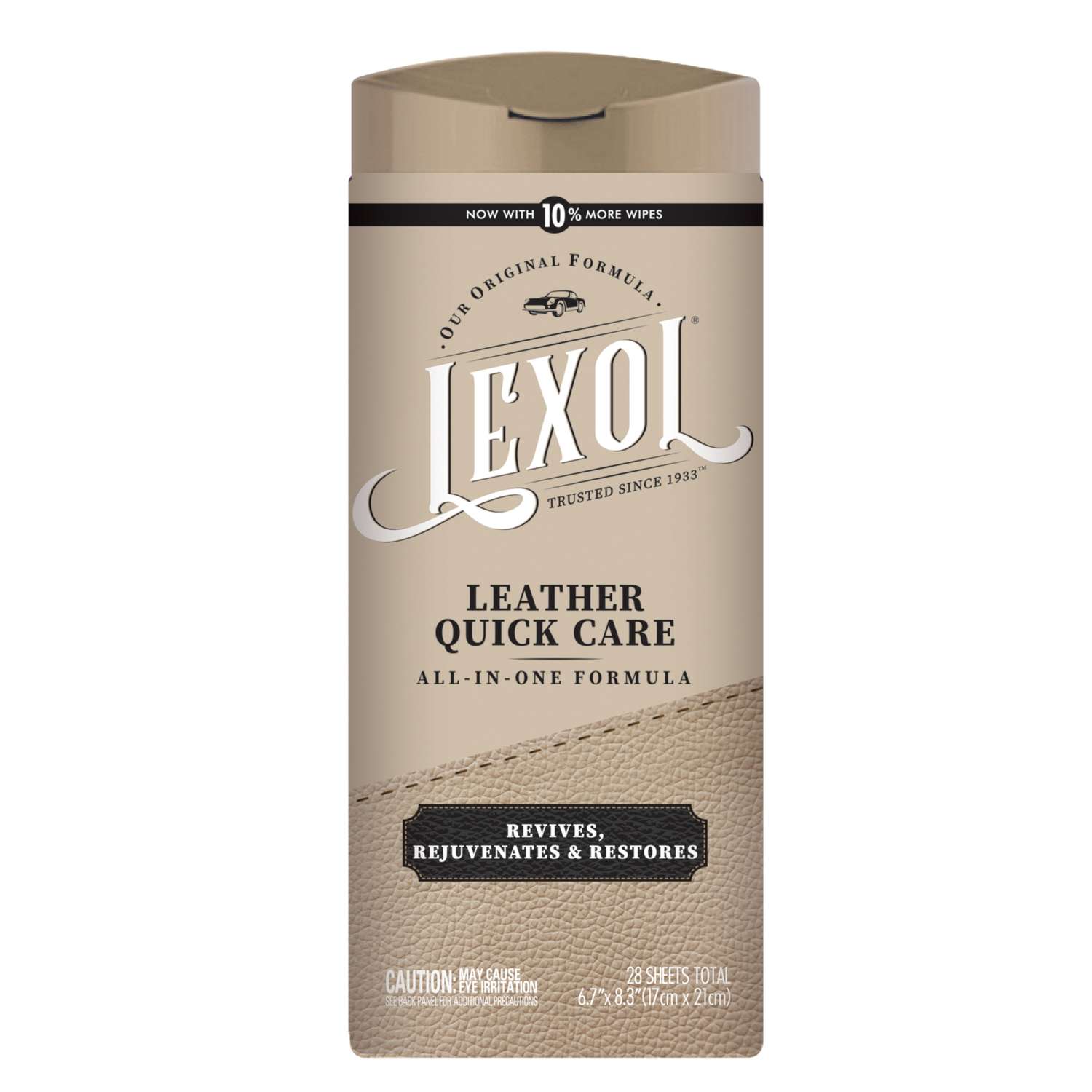 Lexol Quick Care Leather Cleaner And Conditioner 28 sheet Wipes Ace