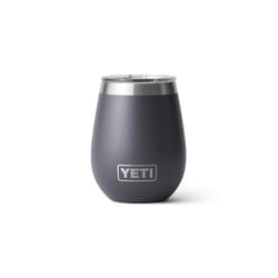 YETI Rambler 10 oz Charcoal BPA Free Wine Tumbler with MagSlider Lid