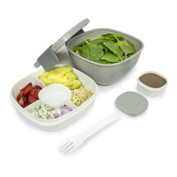 Bentgo 57 oz Gray Salad Container Set 1 pk