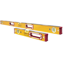 STABILA Aluminum Type 196 Box Beam Level Set 3 vial