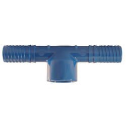 Apollo Blue Twister 1/2 in. Insert in to X 1/2 in. D Insert Acetal Tee