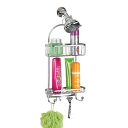 iDesign York Lyra 22 in. H X 4 in. W X 10 in. L Silver Shower Caddy