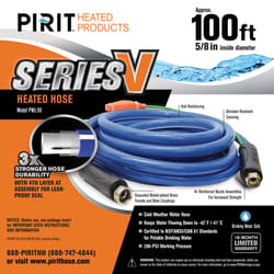 Pirit Series V 5/8 in. D X 100 ft. L Medium Duty Heated Hose