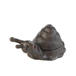 Summerfield Terrace Brown Iron 2.38 in. H Snail Hide-A-Key Outdoor Decoration