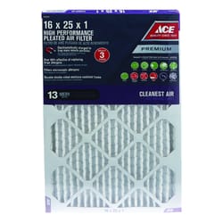 Ace 16 in. W X 25 in. H X 1 in. D Synthetic 13 MERV Pleated Air Filter 1 pk