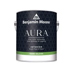 Benjamin Moore Aura Semi-Gloss Base 2 Paint and Primer Interior 1 gal