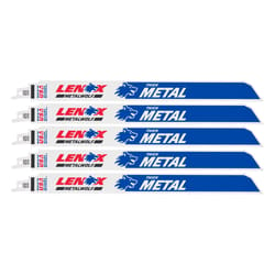 Lenox Lazer 12 in. Bi-Metal Reciprocating Saw Blade 10 TPI 5 pk