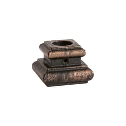 House of Forgings 1.13 in. H X 1.25 in. W X 1.25 in. L Ornamental Iron Baluster Shoes
