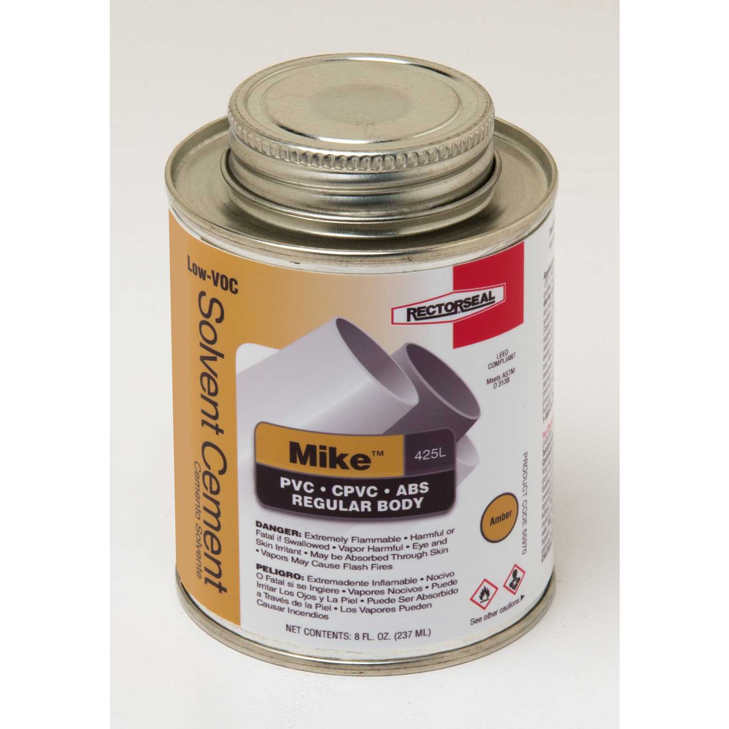 Rectorseal Mike Amber Multi Purpose Solvent Cement For ABS Rectorseal Mike Amber Multi Purpose Solvent Cement For ABS