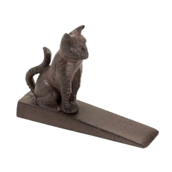 Accent Plus 3.5 in. H X 5.75 in. L Bronze Cast Iron Sitting Cat Door Stop