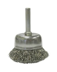 Weiler Vortec Pro 2 in. D X 1/4 in. Crimped Steel Crimped Wire Cup Brush 13000 rpm 1 pc