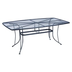 Living Accents Winston Black Rectangular Steel Dining Table