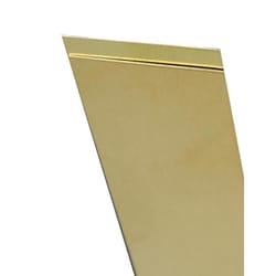 K&S 0.064 in. X 1/2 in. W X 12 in. L Mill Brass Metal Strip