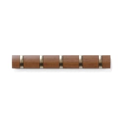 Umbra 20 in. L Brown Wood Flip 5 Hook 1 pk