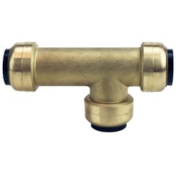 Apollo Tectite Push to Connect 3/4 in. PTC in to X 3/4 in. D PTC Brass Slip Tee