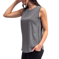 Fitkicks XL Sleeveless Women's Gray Tank Top