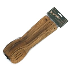 Lipper International Neutral Natural Bamboo Kitchen Tool Set