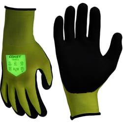 Coast Unisex Indoor/Outdoor Safety Gloves High-Vis Green XL 1 each