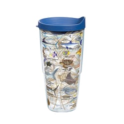 Tervis Guy Harvey 24 oz Charts Multicolored BPA Free Tumbler with Lid