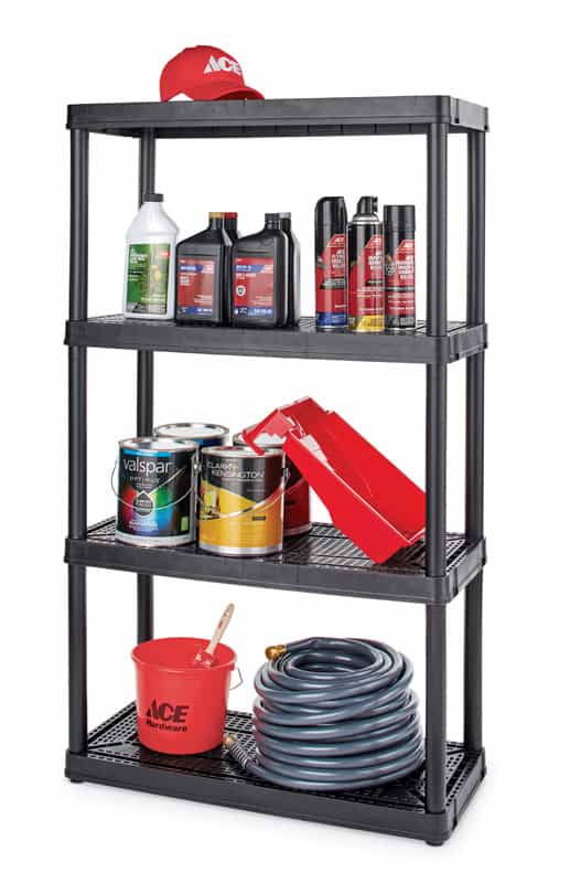 Maxit 54 1 2 in H x 32 in W x 14 in D Resin Shelving Maxit 54 1 2 in H x 32 in W x 14 in D Resin Shelving