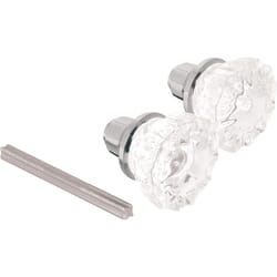 Prime-Line Security Fluted Satin Nickel Entry Knobs Grade 1 1-3/4 in.