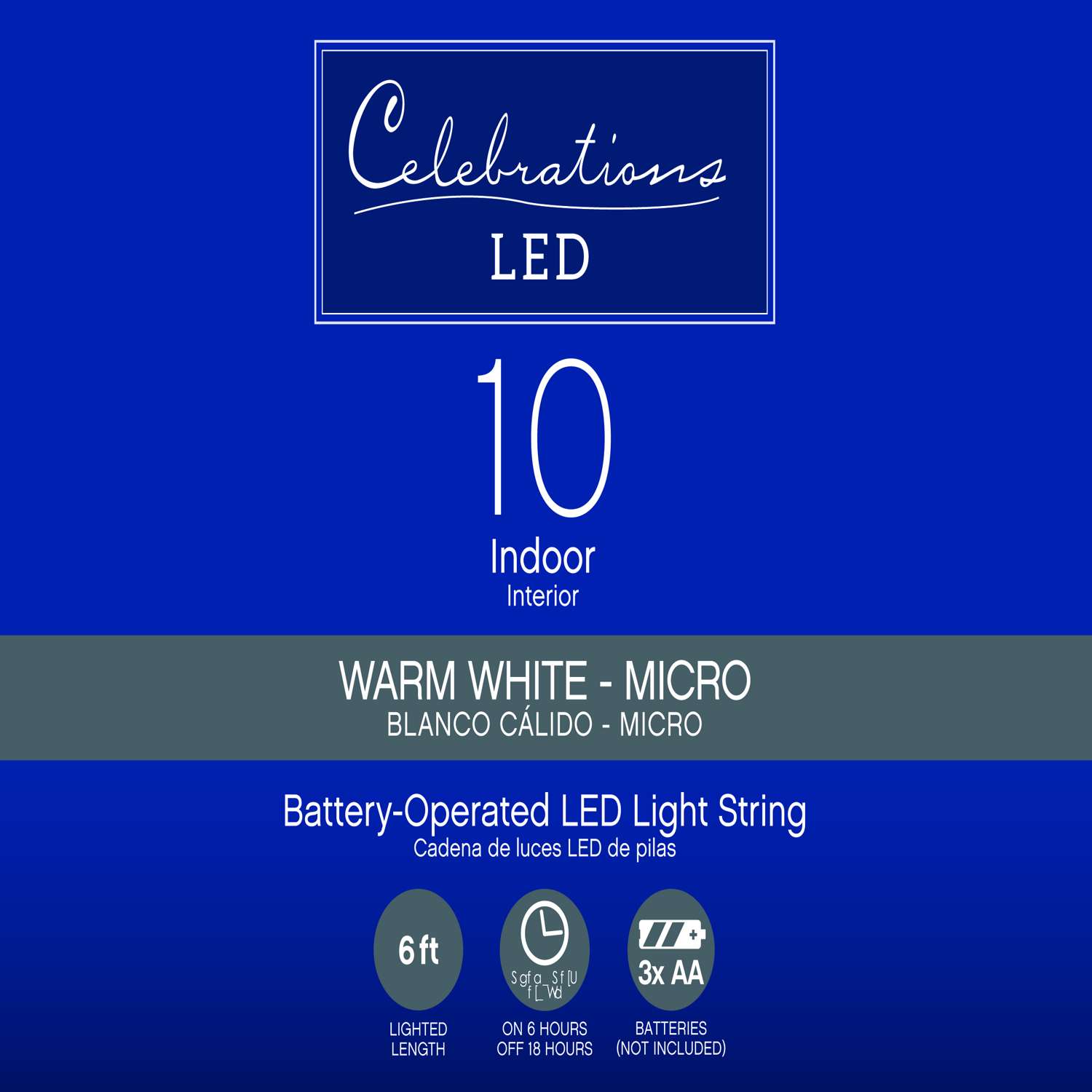 Celebrations LED Micro/5mm White String Christmas Lights Ace Hardware