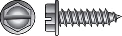 HILLMAN No. 14 Ga. X 1 in. L Slotted Hex Washer Head Sheet Metal Screws 100 pk