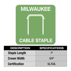 Milwaukee M12 14 Ga. 3/4 in. Stapler Kit