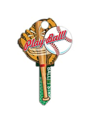 Lucky Line Key Shapes Baseball House Key Blank Double For Schlage SC1