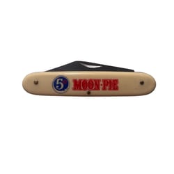 MoonPie 3 in. Folding Cream 5 Cent Pocket Knife Ivory 1 pc