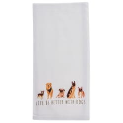 Karma Gifts Multicolored Cotton Dog Tea Towel 1 pk