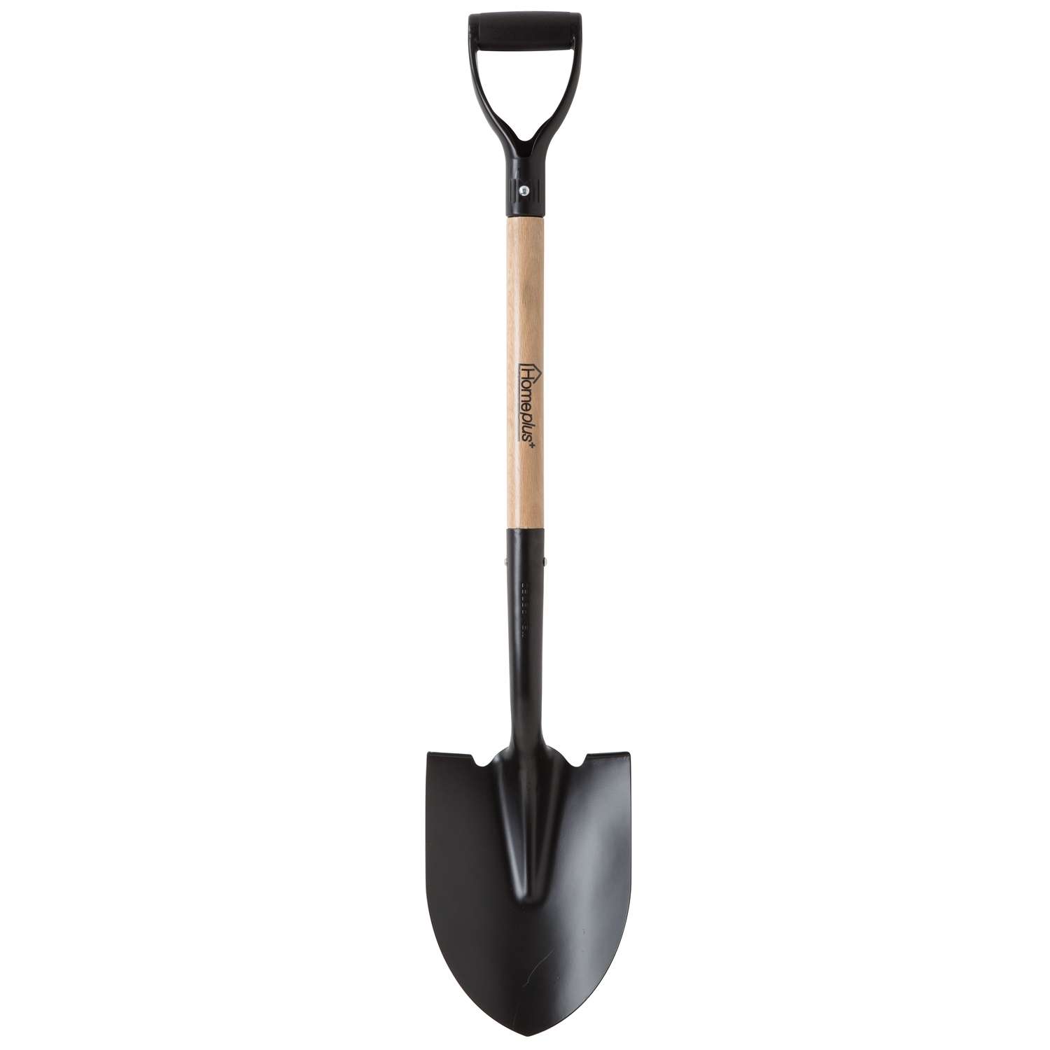 Home Plus Steel blade Wood Handle 8 in. W x 39 in. L Digging Round