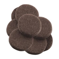 Softtouch Felt Self Adhesive Protective Pad Brown Round 1-1/2 in. W X 1-1/2 in. L 8 pk