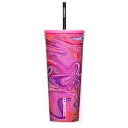 Corkcicle Cold Cup 24 oz Lava Lamp BPA Free Insulated Straw Tumbler