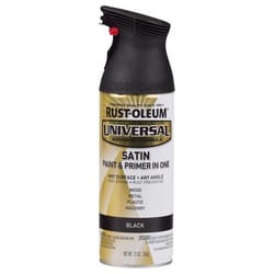 Rust-Oleum Universal Satin Black Spray Paint 12 oz