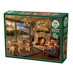 Cobble Hill Lakehouse Cabin Jigsaw Puzzle Cardboard 1000 pc